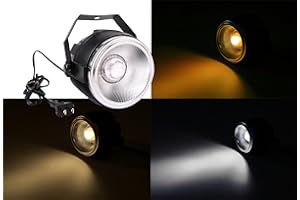 TOM Par LED Stage Light,SENLAN LED 40W Double White/Cool White&Warm White par LED Light for Stage/Wedding/Party/theat/Studio(Double White par)