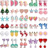 Clip On Earrings For Girls, 10/12/20/24/30/32 Pairs Hypoallergenic Kids Earrings, Cute And Great Gifts For Girls 4-12