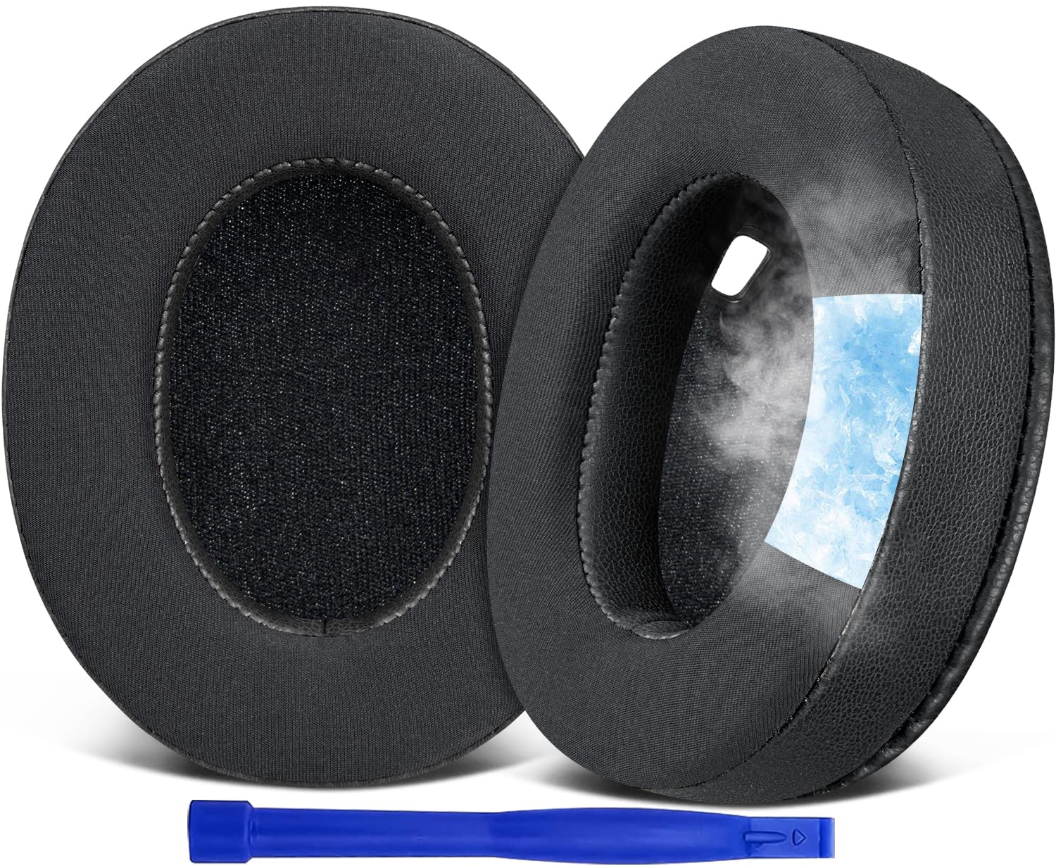 SOULWIT Cooling-Gel Earpads Replacement for Sony WH-1000XM4 (WH1000XM4) Headphones, Ear Pads Cushions with High-Density Noise Isolation Foam, Added Thickness, Without Affecting Sensor - Black — image 1