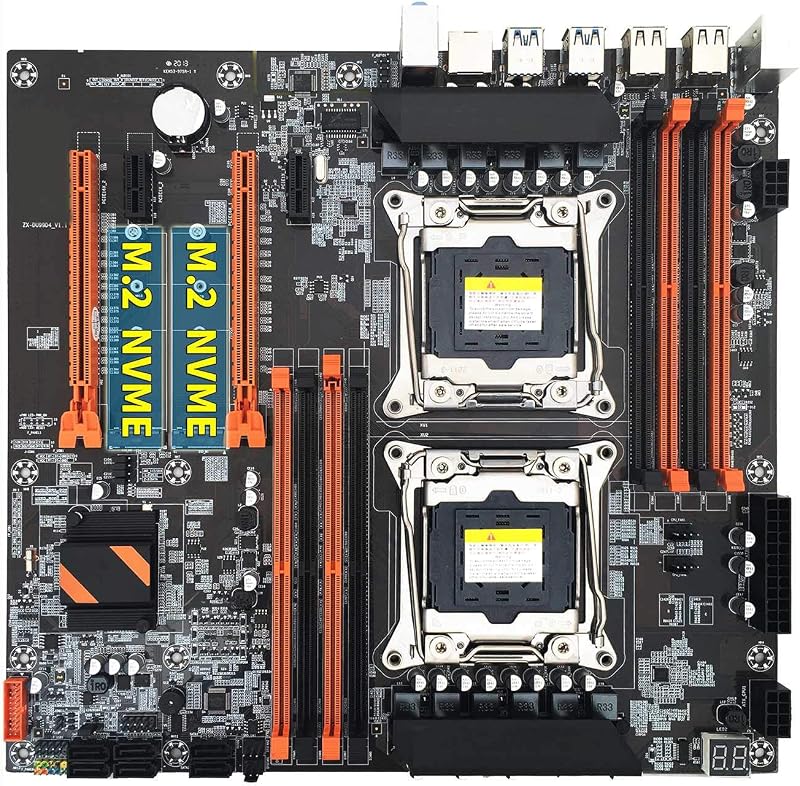 Peowuieu X99 Motherboard LGA 2011-3 DDR4 Xeon E5 Support 8x32GB Memory