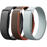 3 Pack Nylon Bands Compatible with Google Fitbit Air Performance Loop Band | Sport Wristbands for Fitbit Air Screenless Fitness, Hook-and-Loop Closure,Soft Breathable Woven Replacement Straps Men Women