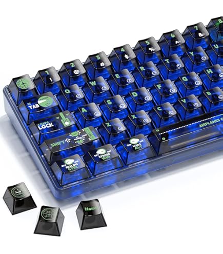 Amazon.com: Gliging Shine Through PBT Keycaps - Side Print
