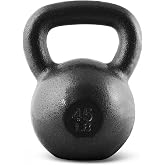 CAP Cast Iron Kettlebell Singles &amp; Sets, Wide Handle, Flat Base