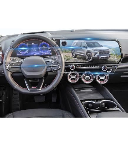 2026 Chevy Traverse Screen Protector - Anti Glare Matte Screen Protector For 2024-2026 Chevy Traverse/Silverado EV 17.7-Inch Navigation - 9H Tempered Glass 2024-2026 Traverse/Silverado EV Accessories