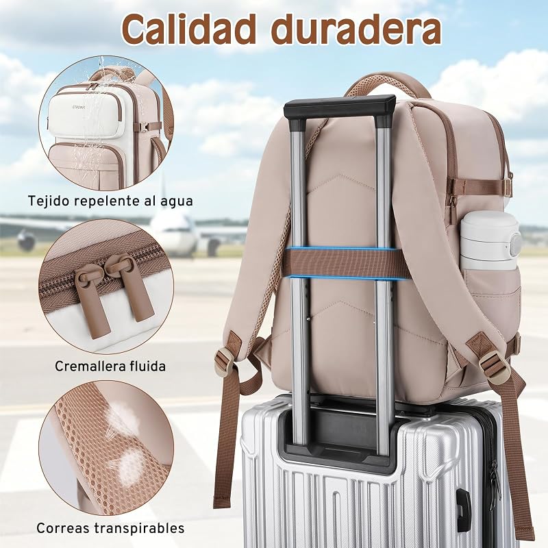 Mochila de viagem 40x30x20, mala de cabine de viagem 24L — foto 5 de 6