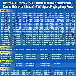 WP9760771 Broil Element Compatible with Whirlpool