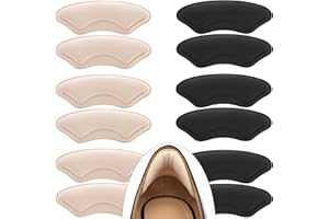 6 Pairs Comfowner Heel Cushion Pads, Comfort Shoe Grips Snugs for Big Shoes Loose Blisters and Pain, Protectors Liners Men Wo