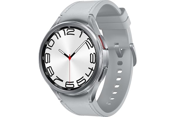 SAMSUNG Galaxy Watch 6 Classic 47mm LTE Smartwatch, Rotating Bezel, Fitness Tracker, Personalized HR Zones, Advanced Sleep Coaching, Heart Monitor, BIA Sensor for Health Insights, US, Silver (Renewed)