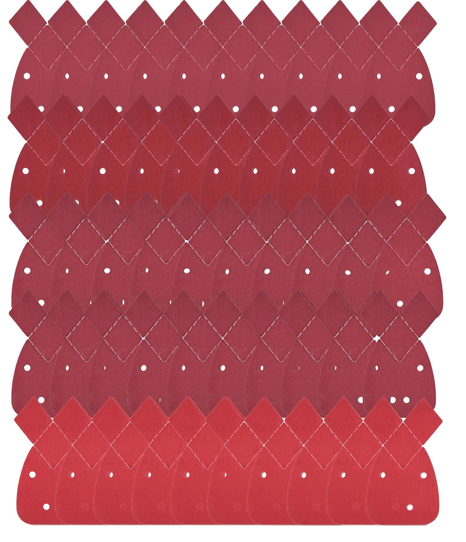 50 Pack Mouse Detail Sanding Sheets Sandpaper Replacement, Hook and Loop All Grades 40, 60, 80, 120, 240, Grits to Fit with All Mouse Sanders, can be Used in Black and Decker, 10 Pads of Each Grade