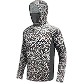 Palmyth Hunting Hoodie with Mask for Men Long Sleeve Sun Protection UV UPF 50+ Camo Fishing Shirts