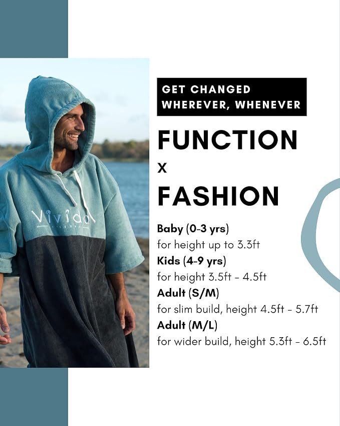 Original Poncho Serviette De Bain A Capuche Pour Les Bebes Se Changer Plage Bebe Vivida Lifestyle Fille Garcons Leger Diverses Couleurs Taille Enfant Natation Bain Sechage Rapide Garcon Vetements De Nuit Et