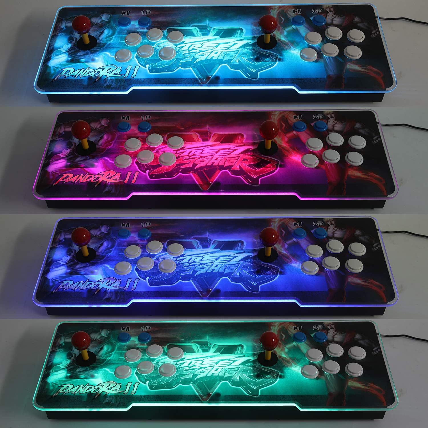 【3003 Games in 1】 Arcade Game Console ,Pandora Treasure 3D Double Stick,3003 Classic Arcade Game,Search Games, Support 3D Games,Favorite List, 4 Players Online Game,1280X720 Full HD Video Game (Black): Toys & Games