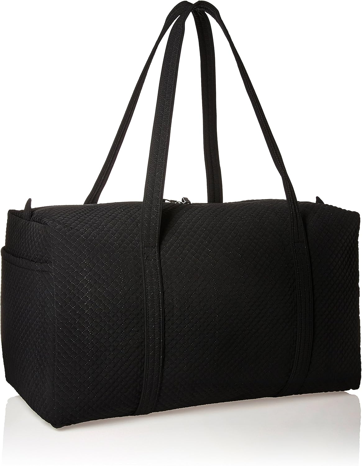 Vera Bradley Microfiber Large Travel Duffle Bag, Classic Black: Shoes