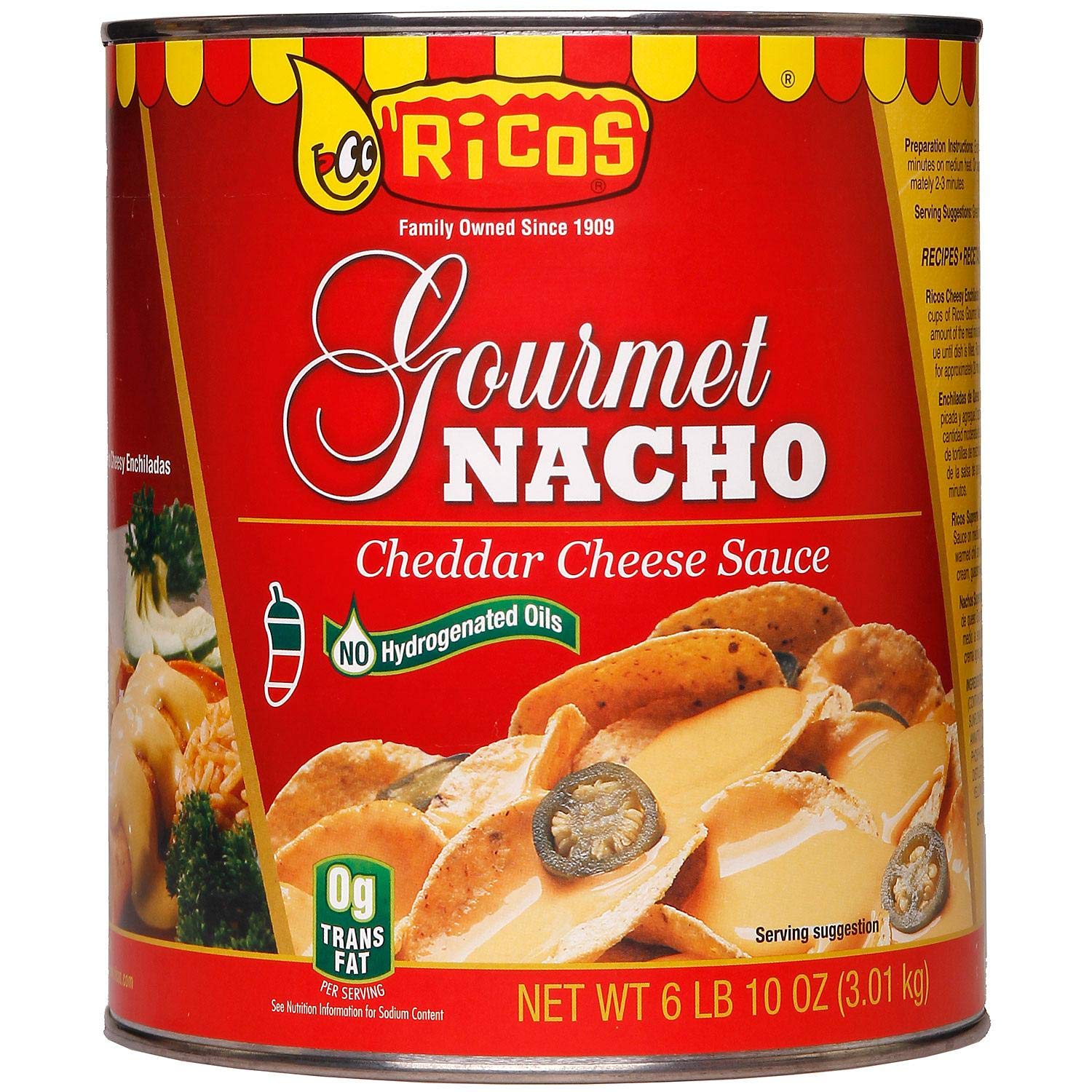 Amazon Com Ricos Gourmet Nacho Cheese Sauce 107 Oz