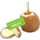 US Sweets Apple Pie Caramel Apple - Caramel Granny Smith Apples Dipped in White Chocolate &amp; Rolled in Cinnamon Brown Sugar | Delicious Gift | Handmade in Small Batches | Guaranteed to Arrive Fresh