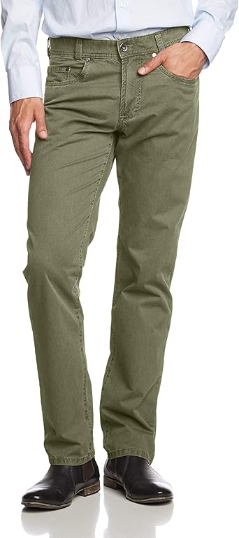 Atelier GARDEUR Men's Nevio1 Trousers, Green-GrÃ¼n (Oliv 075), W36/ L36: Amazon.co.uk: Clothing