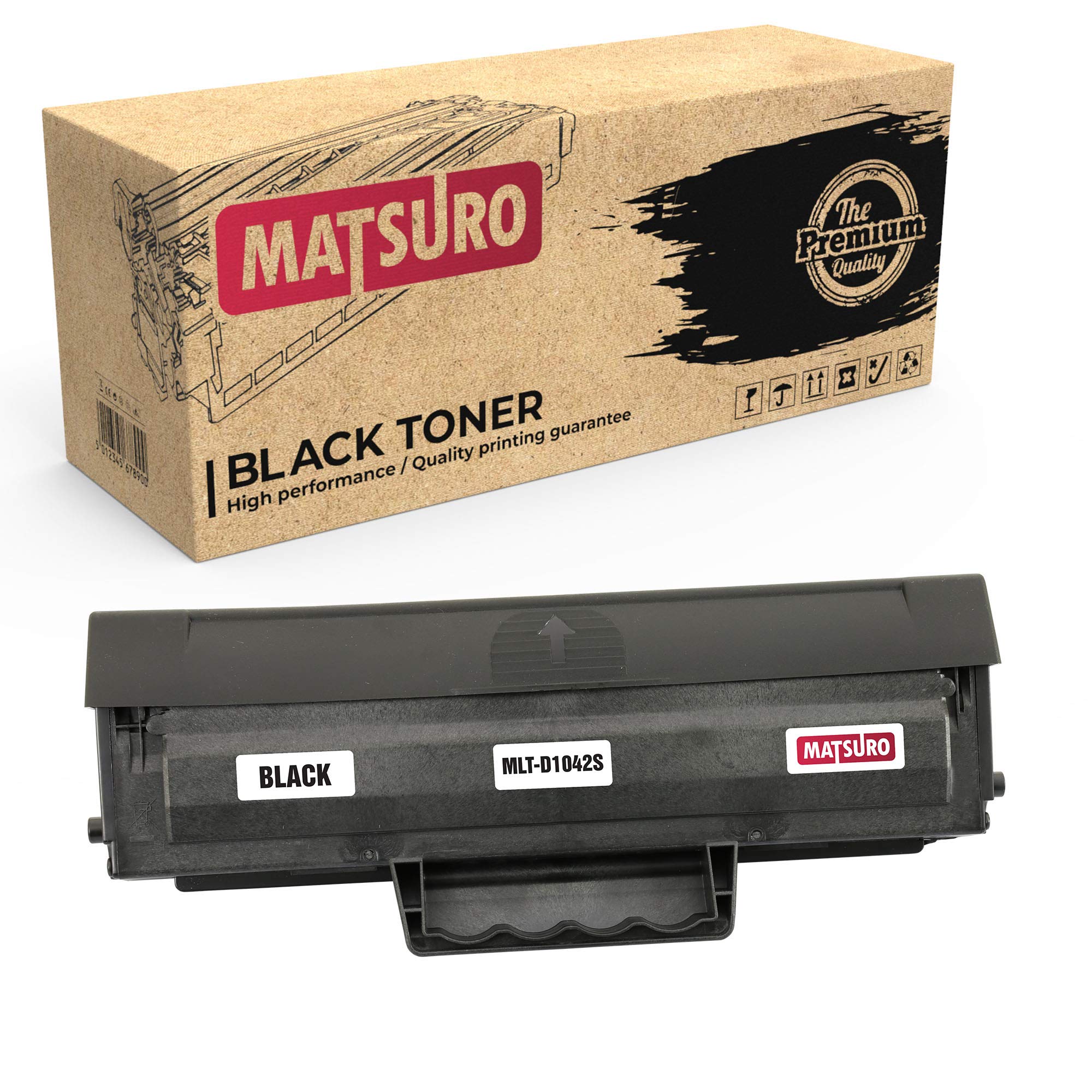 Matsuro Original | Compatible Toner Cartridge Replacement for SAMSUNG MLT-D1042S (1 BLACK)