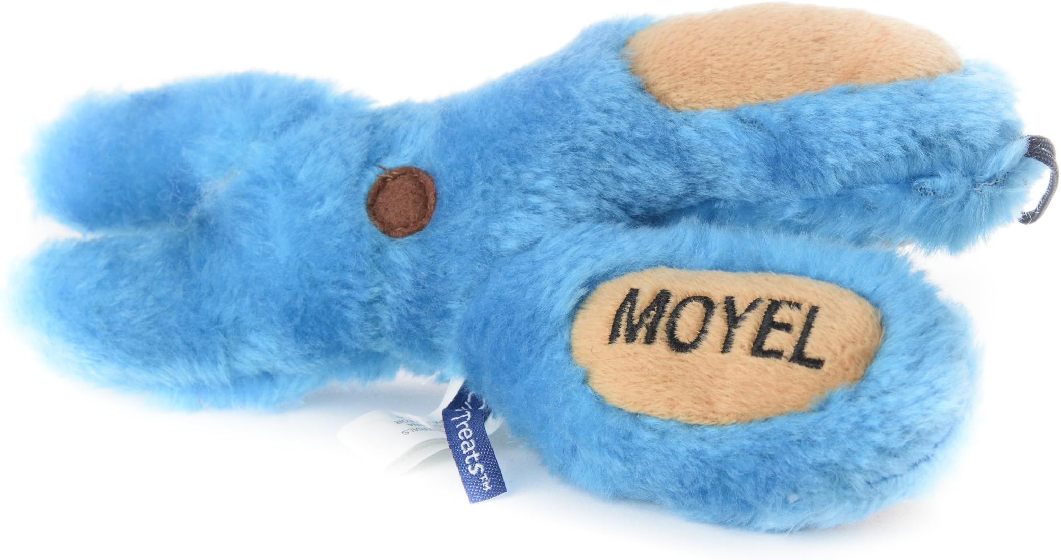 Chewish Treat Moyle Scissor Squeaker Plush Dog Toy, 8 by 7.5-Inch, Multicolor