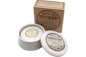 Mitchell's Wool Fat Shaving Soap in Dish