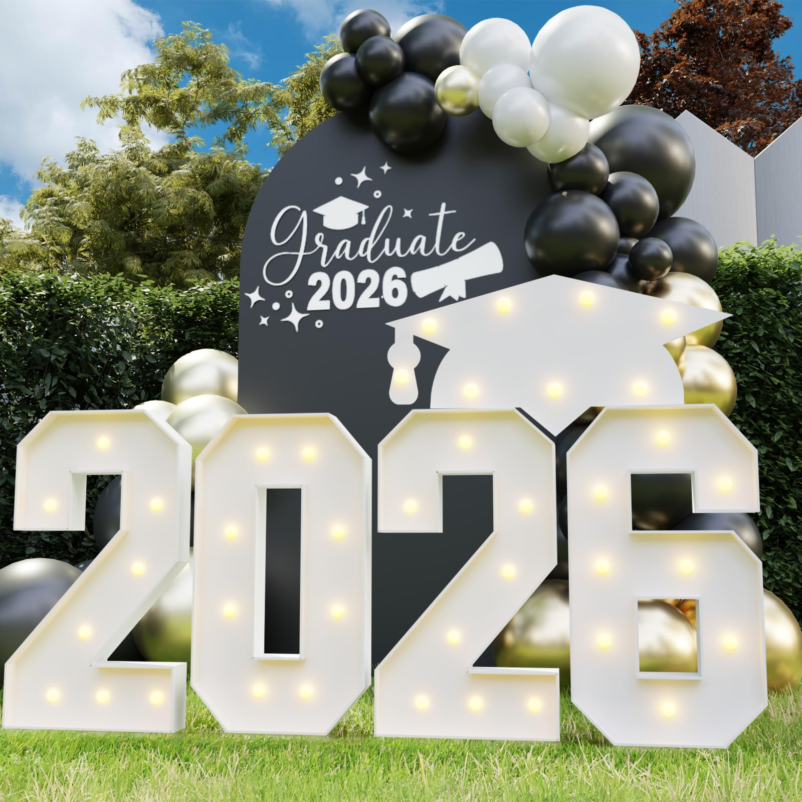 Photo 1 of ****** factory sealed ******Graduation Decorations 2026, 2.3FT Marquee Numbers 2026 for Graduation Party Decorations, 2026 Light Up Numbers Kindergarten Graduation for Preschool High School College, 2026