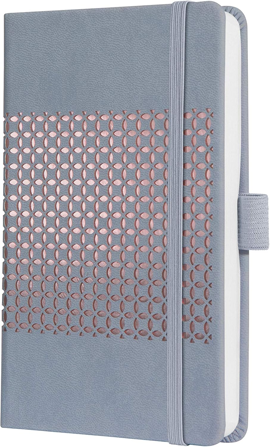 SIGEL JN208 Notebook Jolie, approx. A6, lined, hardcover, design glacier Grey, gray & pink, approx. A6 (9.5 x 15 cm)