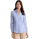 Jones New York Womens Jones New York Long Sleeve Easy Care Stripe BlouseBlouse