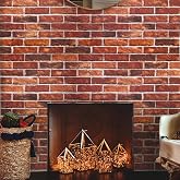 Red Brick Wallpaper Peel and Stick Bricks Wrapping Paper for Bedroom | 17.7" X 118" Good Design for Fireplace Kitchen Accent Home Decoration Party Brick Contact Paper for Backsplash