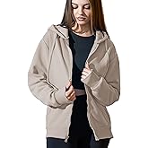 Cloud Essentials Oversized Zip Up Hoodie for Women, Soft Fleece Cotton Blend, Cozy Full Zip Sweatshirt