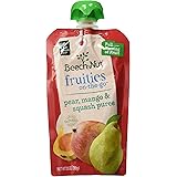 Beech-Nut Baby Food Pouches, Pear Mango Squash Fruit Puree Baby & Toddler Food, 3.5 oz (12 Pack)