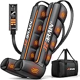 JZBRAIN Air Compression Leg Recovery Boots : Sequential Full Leg Compression Massager System for Muscle Relaxation & Relief - 11 Intensity 6 Modes 3 Heat for Athletes & Gym (Medium)