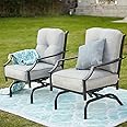 Amazon.com: Top Space Rocking Patio Chairs Outdoor Metal Furniture ...