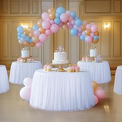 White Round Tablecloth 60 inch Stretchy Elastic