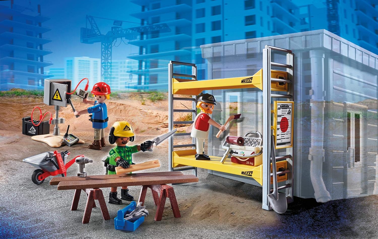Playmobil 70446 City Action Construction Scaffold, for Children Ages 5+, Fun Imaginative Role-Play - Image 3