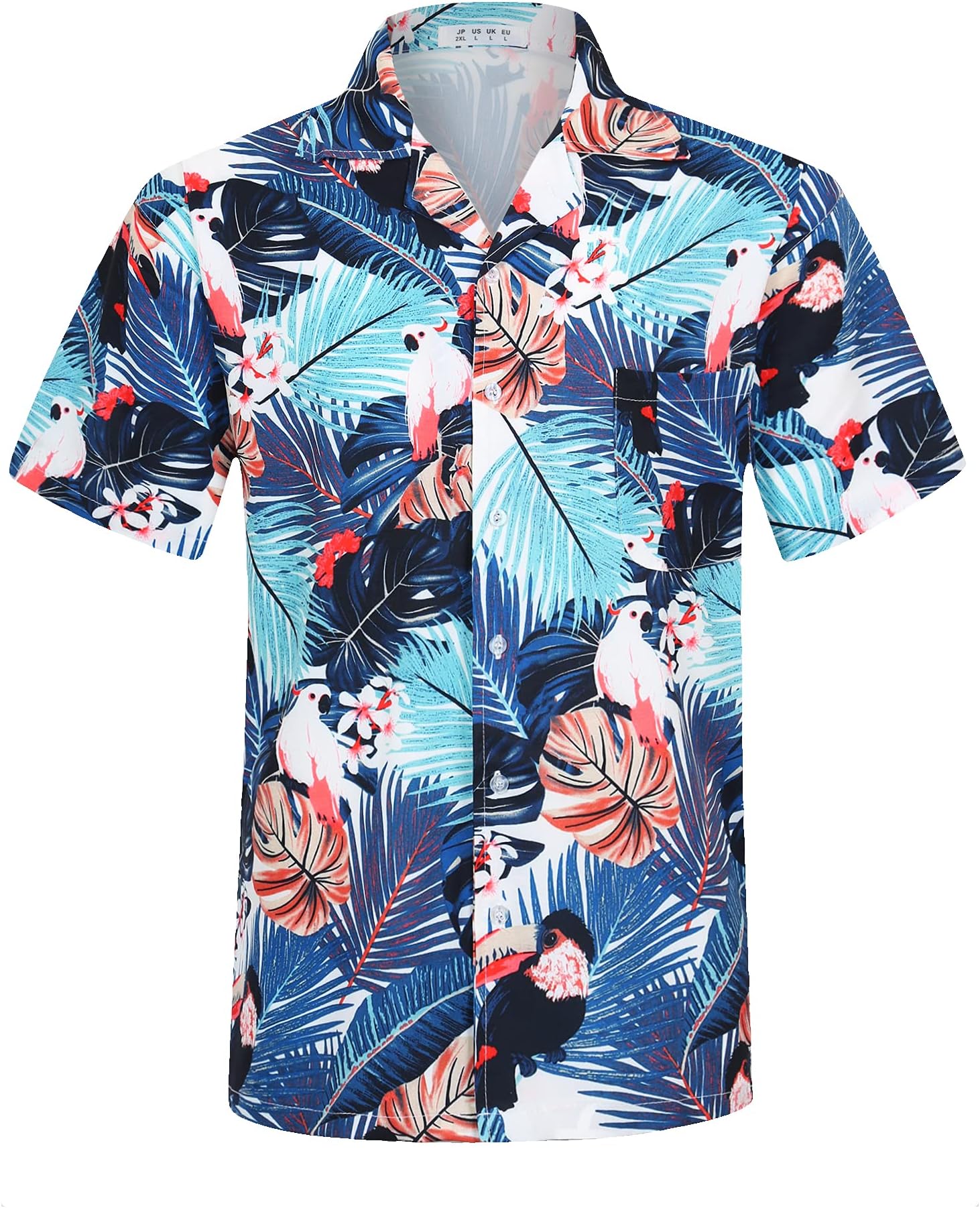 iCKER Hawaiian Shirt Beach Shirt Mens Short Sleeve Shirt Floral Classic Shirt Print Casual Regular Fit