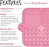 BUGALUGS Lick Mat Dual Pack 100% Food Grade Silicone BPA Free Pink & Blue view 4