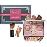 LAURA GELLER NEW YORK Own Your Age Boxed Makeup Collection | Amazon Exclusive - Giftable Makeup Set with All-in-One Face Palette, Hydrating Lip Color Balm and Retractable Travel Friendly Kabuki Brush