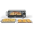 Ninja SP301 Dual Heat Air Fry Countertop 13-in-1 Oven with Extended Height, XL Capacity, Flip Up & Away Capability for Storage Space, with Air Fry Basket, SearPlate, Wire Rack & Crumb Tray, Silver
