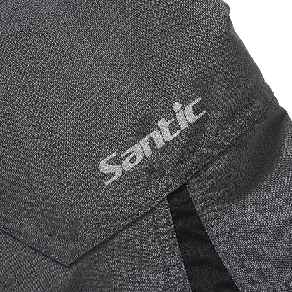 Santic Men's Mountain Bike Shorts Bicycle Cycling MTB Shorts Loose-Fit Padded: Clothing