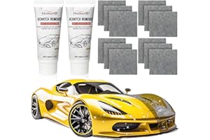 POPALULA 2 Pack Nano Sparkle Cloth Car Scratch Remover - 2025 Upgrade Scratch Remover for Vehicles, Magic Wipes Cleaning Cloth Car Scratch Repair Paste, Scuff Repair Polishing Wax Kit for Deep Scratch Repair