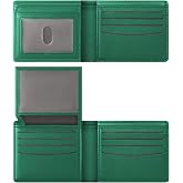 GNDR Wallet For Men RFID Blocking Green Wallets Bifold Faux Leather Card Holder Front Pocket Mens Accessories With Gift Box