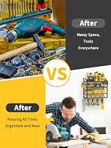 Mutool Power Tool Organizer Wall Mount 3 Tier 4 Holders Drill Rack view 2