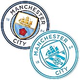 Manchester City Sticker Man City MCFC Sheet Vinyl Football Soccer Premier League Decal Laptop Water Bottle Car Scrapbook Sheet (4 inch A)
