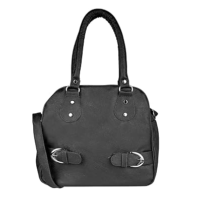 SAHAL PU Black Sling Bag for Women