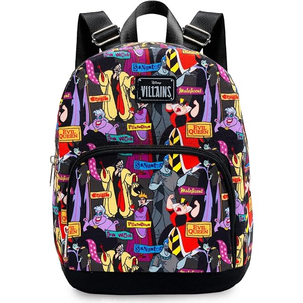 Disney Villains Multicolor Backpack Unisex Loungefly Disney Villains Iridescent All-Over Print Mini  main image 4