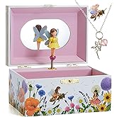 ABI + OLIE Kids Musical Fairy Jewelry Box for Girls - Fairy Toys - A Music Box for Girls
