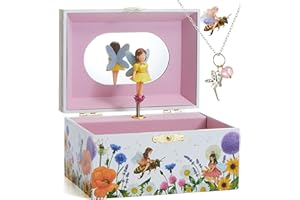 ABI + OLIE Kids Musical Fairy Jewelry Box for Girls - Fairy Toys - A Music Box for Girls