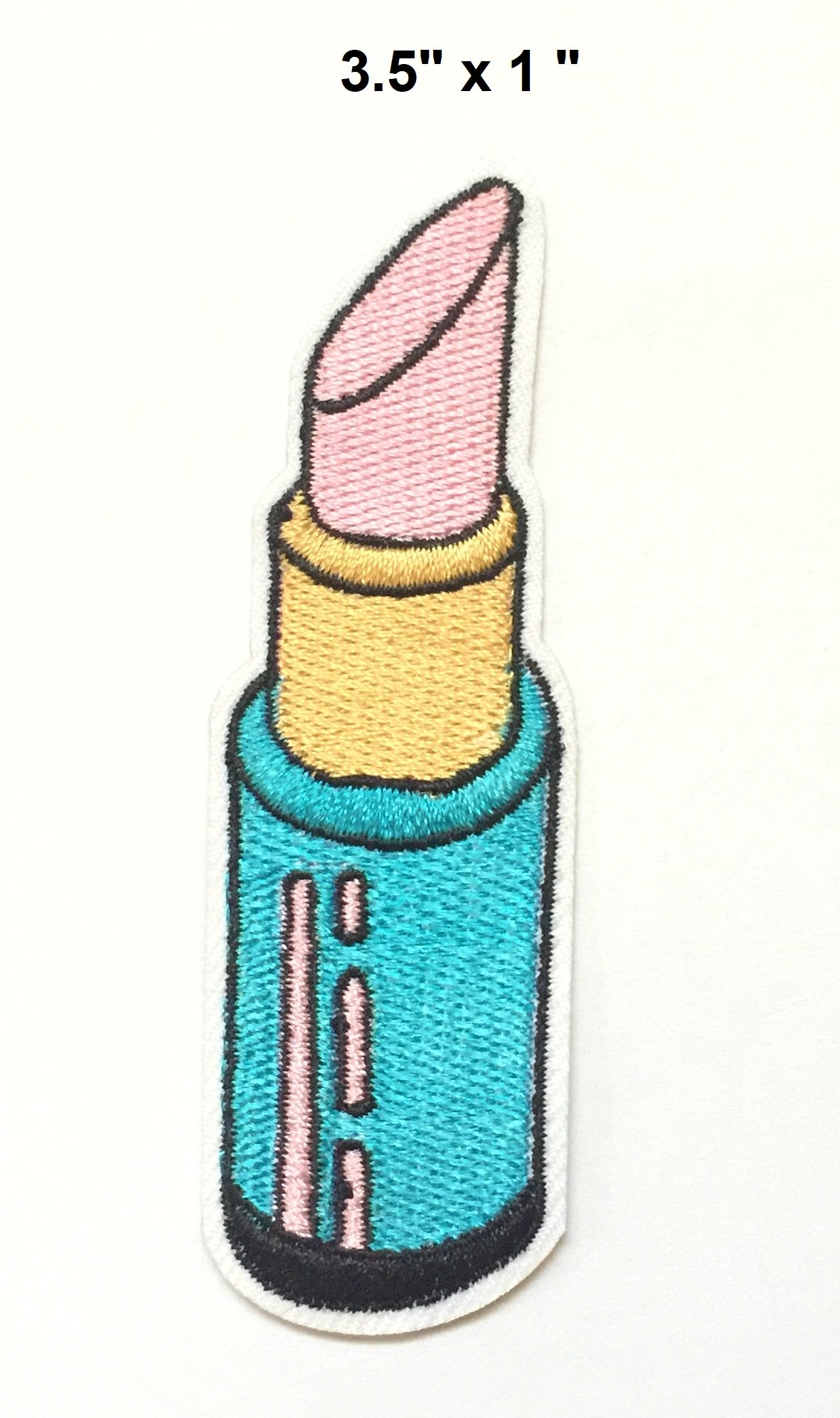 Set patch of Iron on Pink Patches for Women or Girls #13,Heart patch, Mouth patch, Flamingo Patch, Lipstick patch Patches Iron On Embroidery Patch Badges Applique Clothes by BossBee