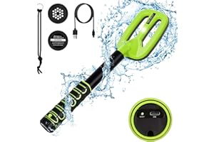 OMMO Underwater Metal Detector, IP68 Fully Waterproof Rechargeable Metal Detector with 3 Modes Vibration&Sound, Metal Detector for Adults with Built-in 1600mAh Battery for Underwater Scuba Diving