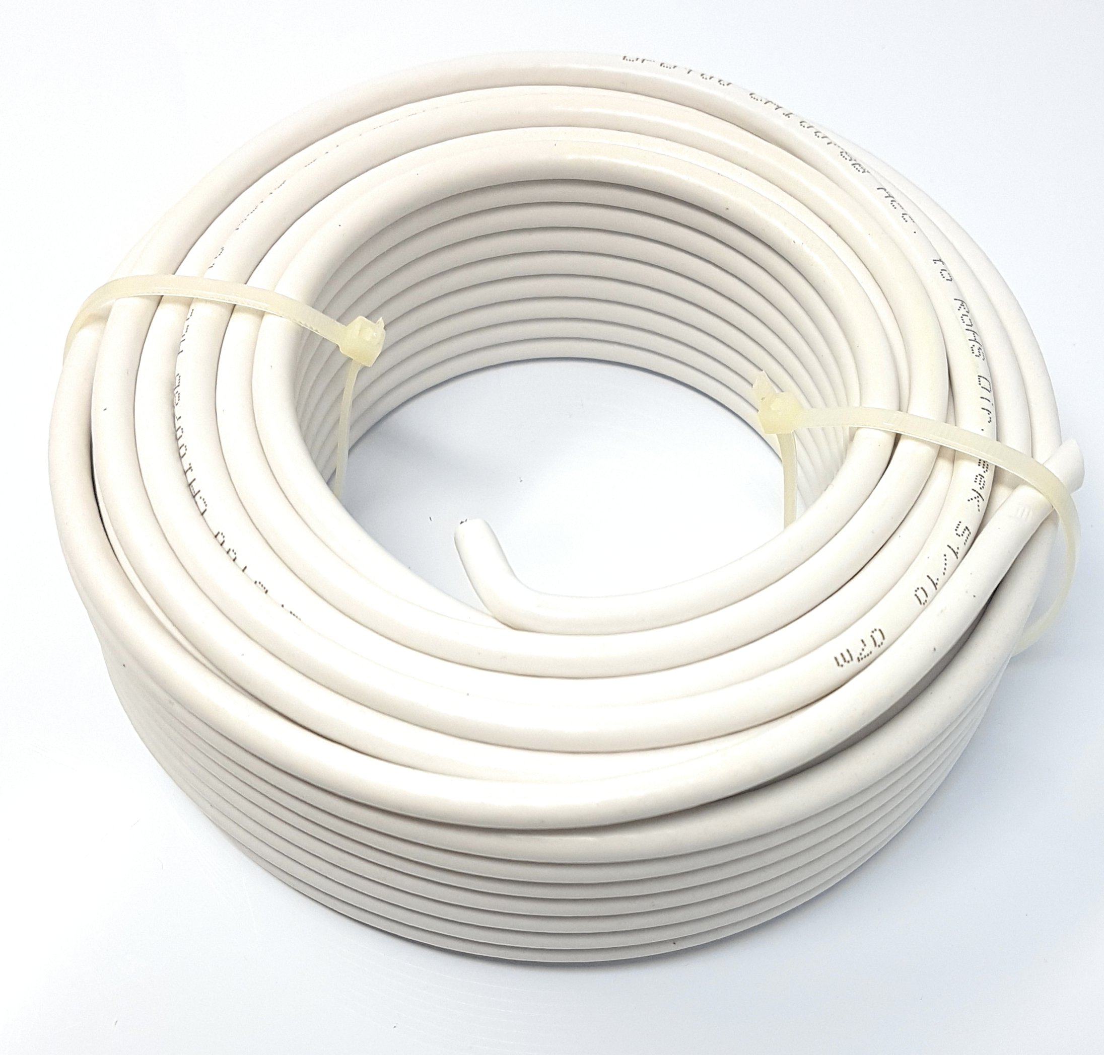 Tower 20m Digital Coaxial Cable c/w Connectors White