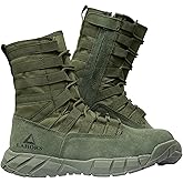 LAHORS Lightweight Military Tactical Combat Boots Men Outdoor Hiking Desert Army Boots Breathable Male Jungle Shoes Man Side Zipper